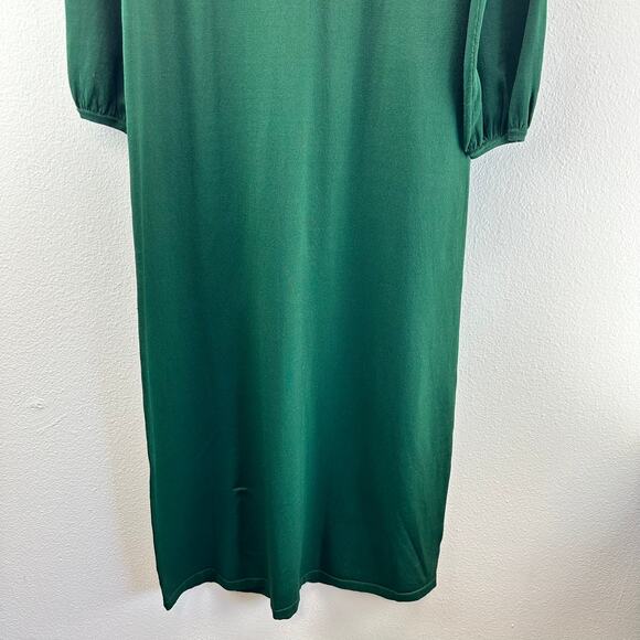 Pomander Place Hunter Green Double Knit Lennox Dress Small - Picture 4 of 12